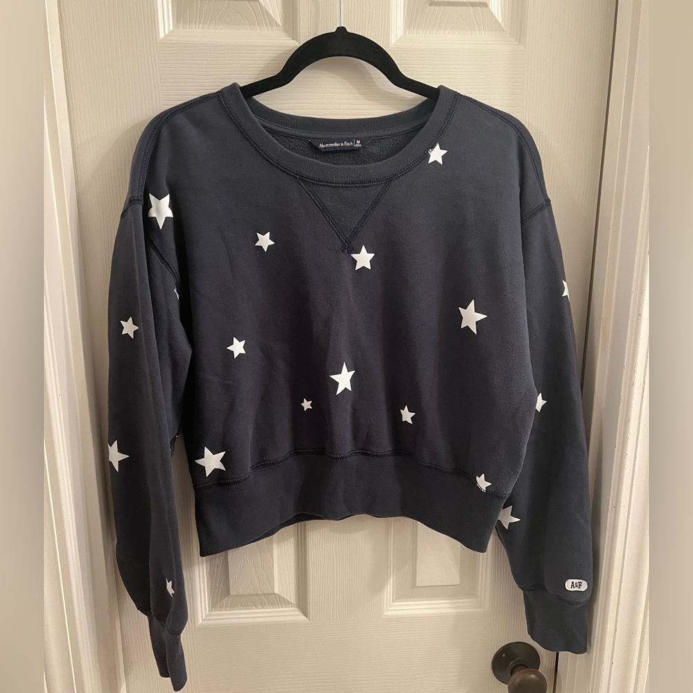 Abercrombie & Fitch star cropped crewneck